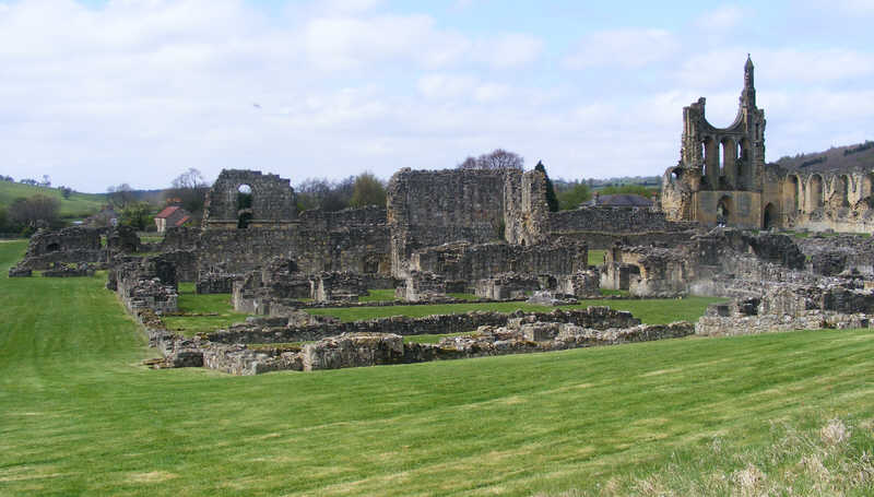 Byland Abbey from the East 