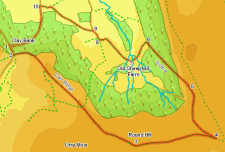 Map for walk around Gormire Lake and the White Horse of Kilburn